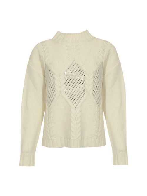 Maglia lupetto in misto lana con strass Clips | A819 568000003